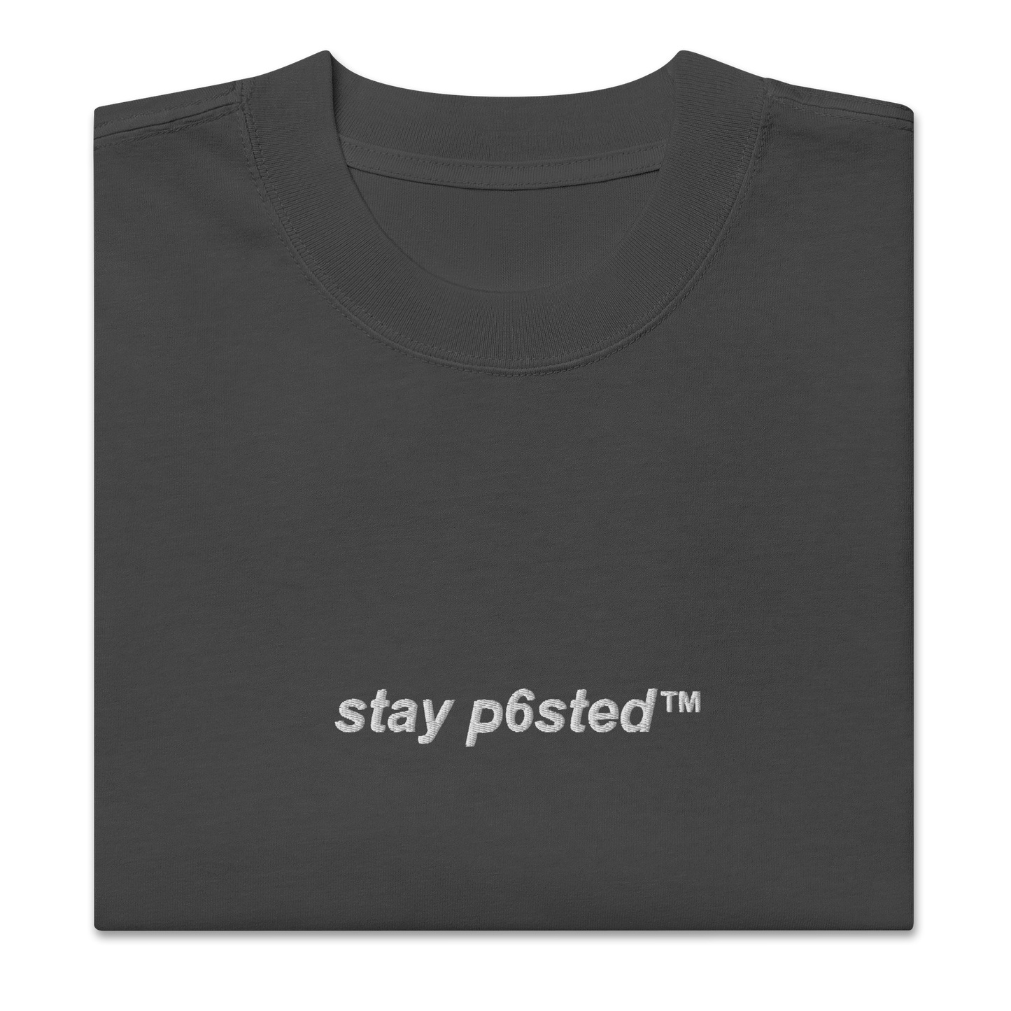 STAY P6STED // LOOSE FIT TEE / EMBROIDERED