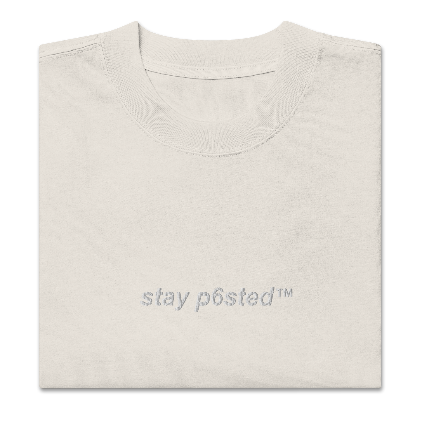 STAY P6STED // LOOSE FIT TEE / EMBROIDERED